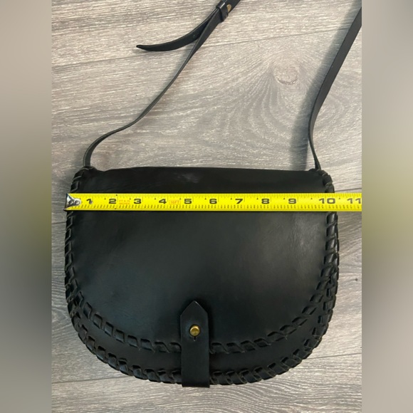 Madewell Black Leather Transport Saddle Crossbody Bag Shoulder Purse - Picture 15 of 16